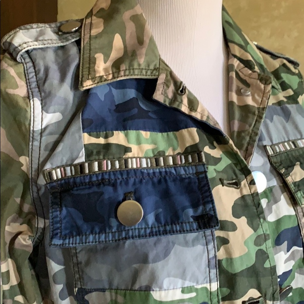 Fun Gap Patchwork Camouflage Utility Jacket - image 2